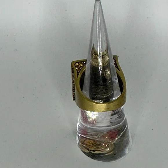 Vintage Ring Kathy Levine La Vintage Green Serendipity Costume Jewelry Size 8 - Picture 7 of 10